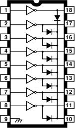 Circuito integrado ULN2803A