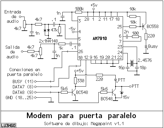 Módem Baycom Para Puerto Paralelo