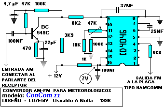 Circuito del Demodulador con CD4046